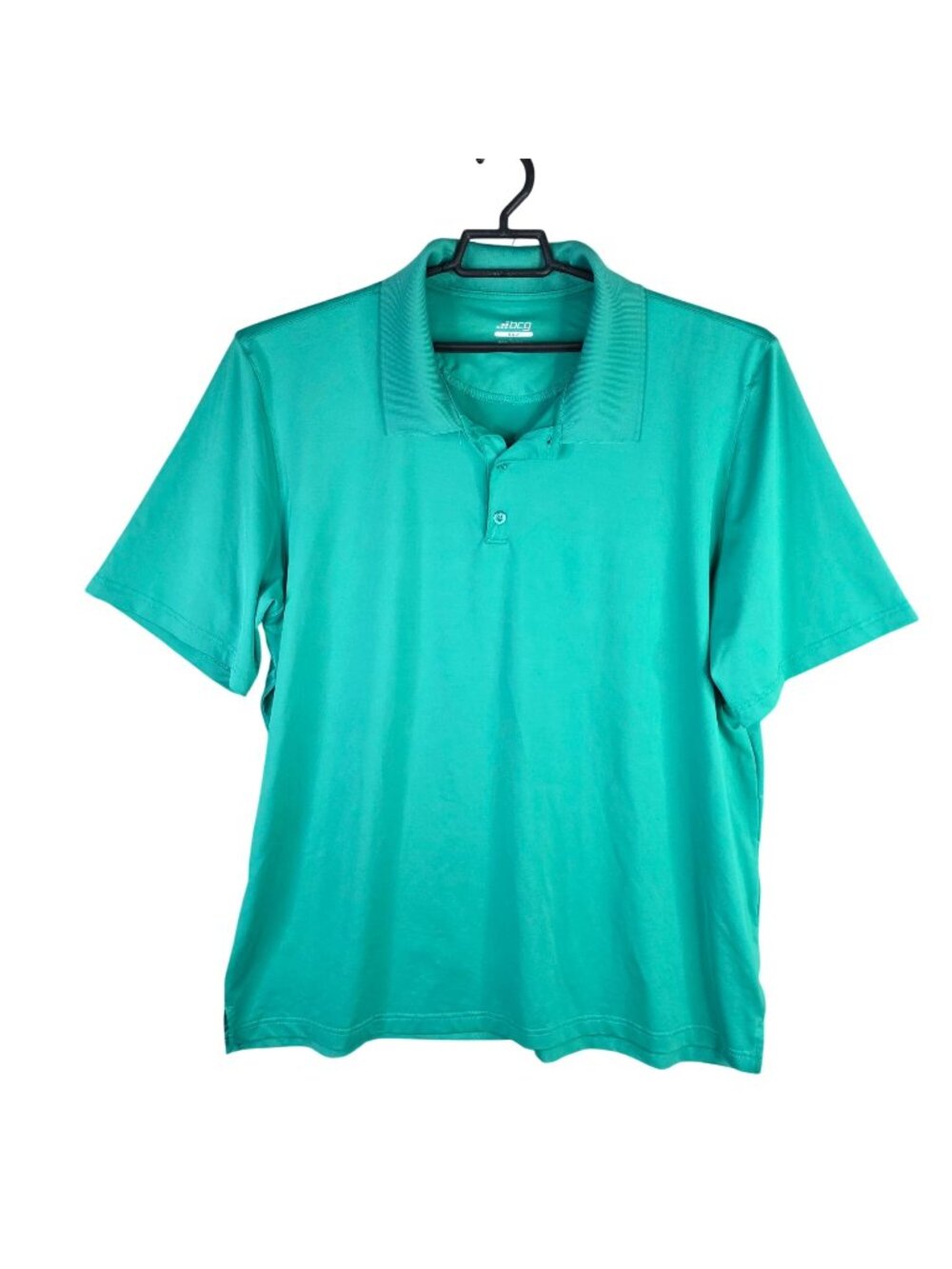 Mens BCG Green Golf Polo Shirt Short Sleeve Polyester Blend Stretch Size 2XL